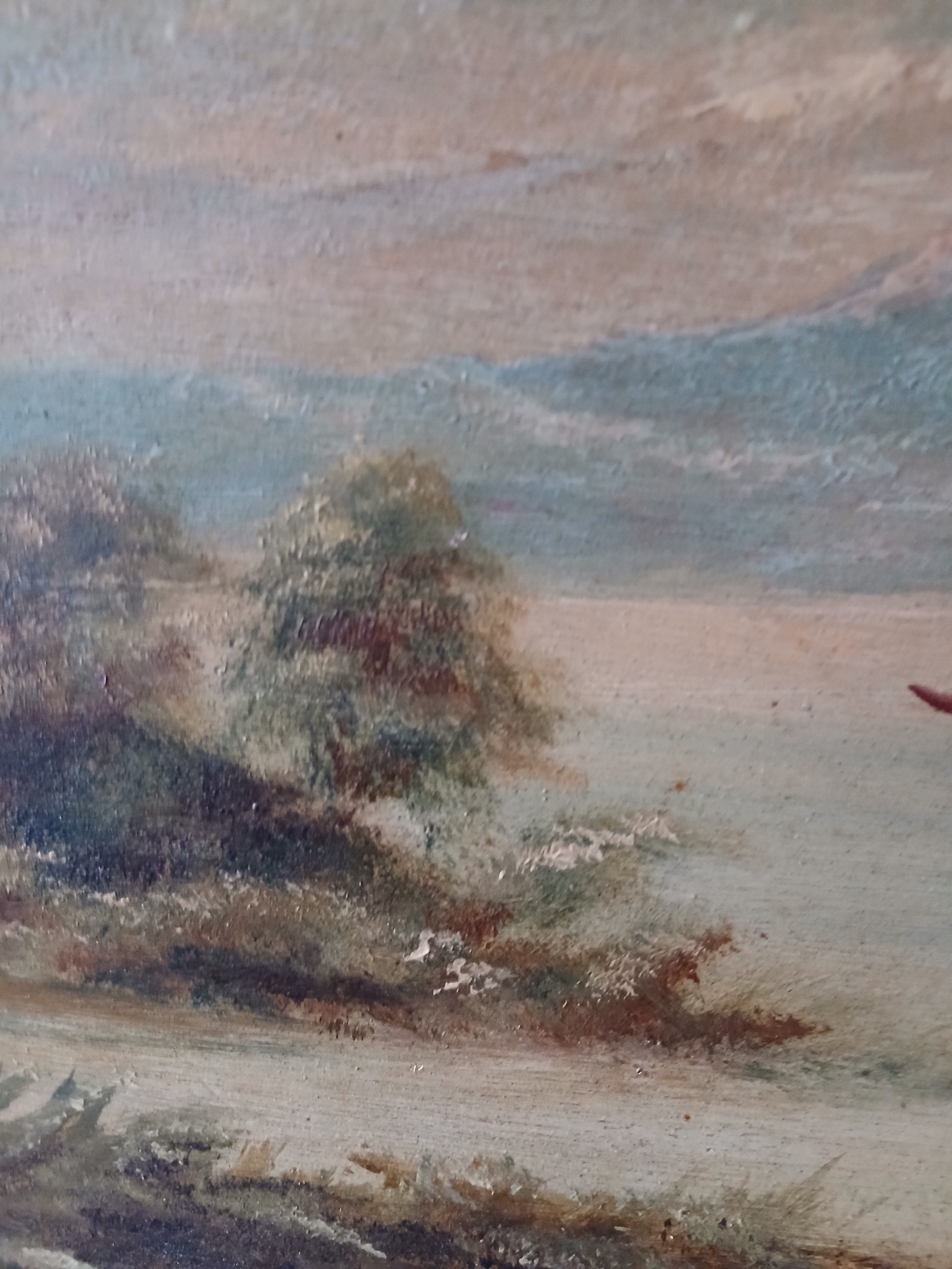 Voir photo 2 de Tableau huile sur panneau de contreplaqué d'un paysage signé LELEU Victor 1935 Tableau huile sur panneau de contreplaqué d'un paysage signé LELEU Victor 1935 Bon état reconditionné photo 2