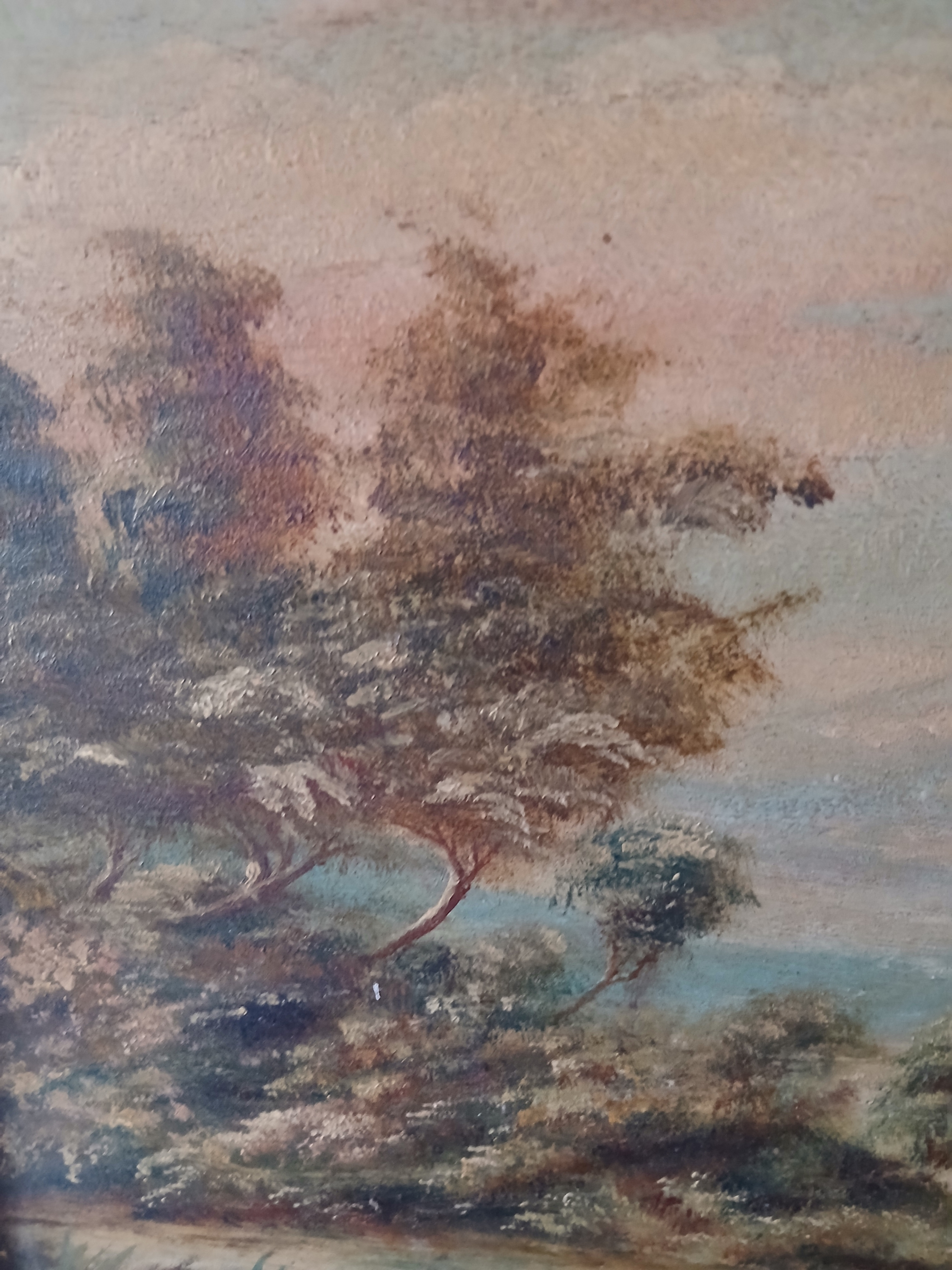 Voir photo 5 de Tableau huile sur panneau de contreplaqué d'un paysage signé LELEU Victor 1935 Tableau huile sur panneau de contreplaqué d'un paysage signé LELEU Victor 1935 Bon état reconditionné photo 5
