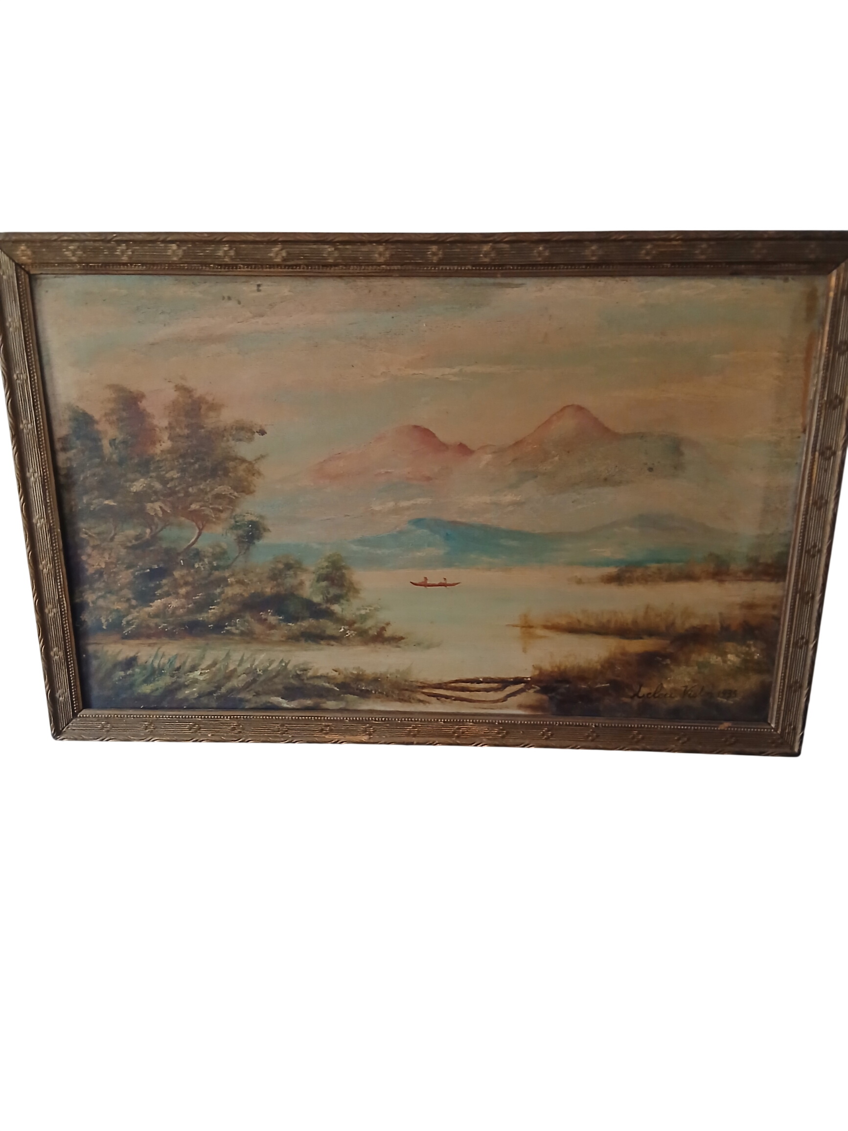 Tableau huile sur panneau de contreplaqué d'un paysage signé LELEU Victor 1935 Bon état - 50,00 € Tableau huile sur panneau de contreplaqué d'un paysage signé LELEU Victor 1935 Bon état reconditionné disponible sur Label Emmaüs