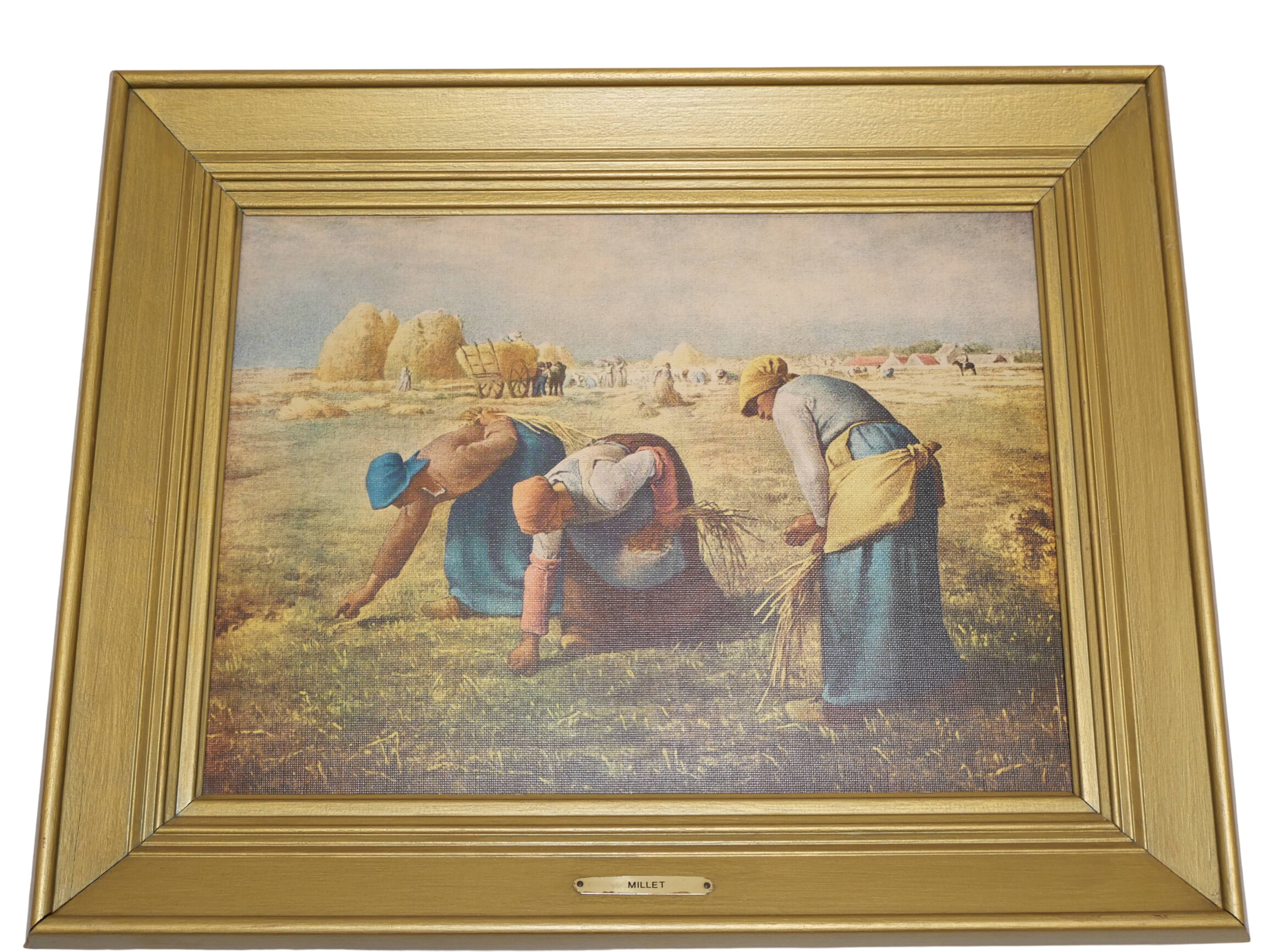 Tableau impression "Les Glaneuses" de Millet Très bon état - 11,00 € Tableau impression "Les Glaneuses" de Millet Très bon état reconditionné disponible sur Label Emmaüs