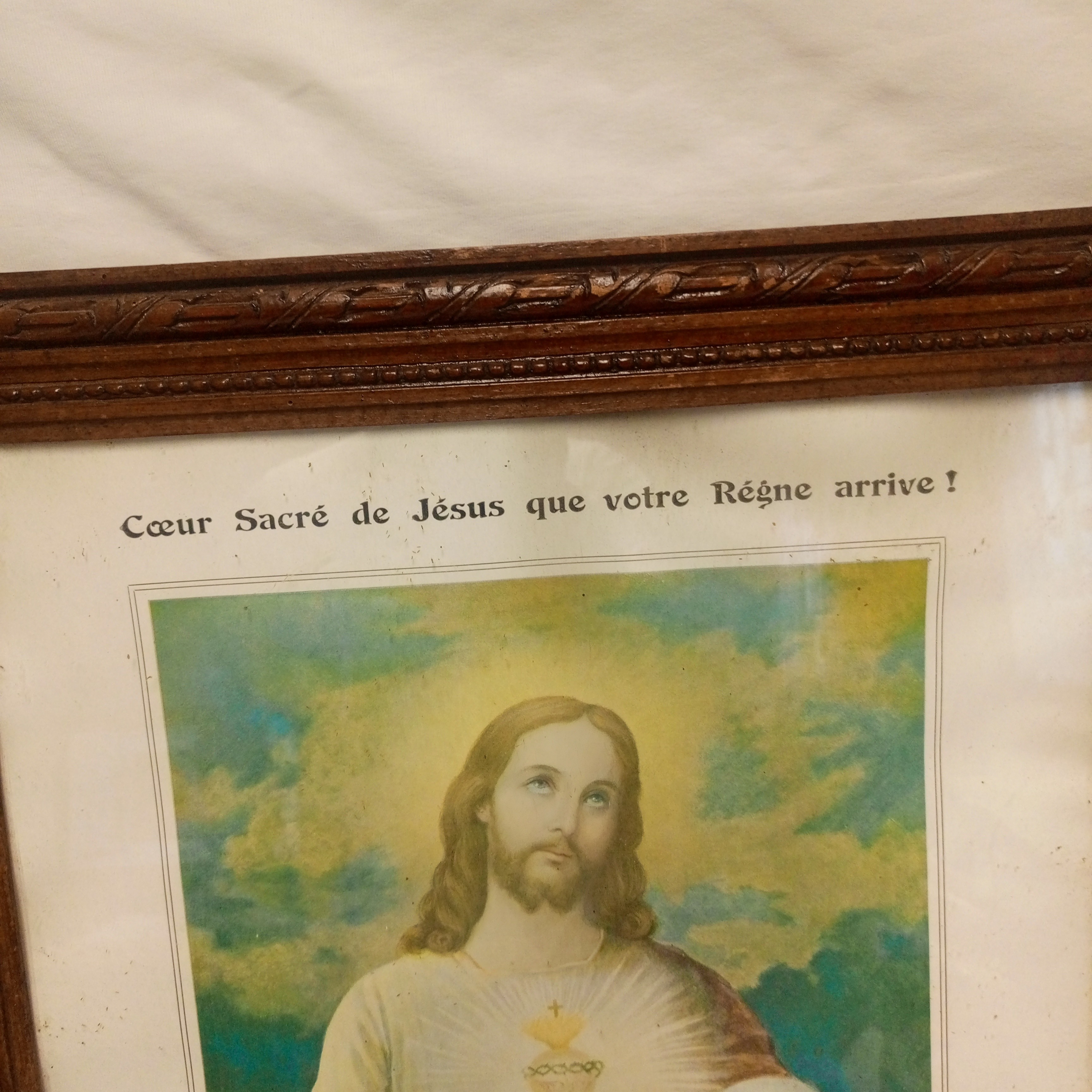 Voir photo 4 de Tableau religieux Jésus Tableau religieux Jésus État correct reconditionné photo 4