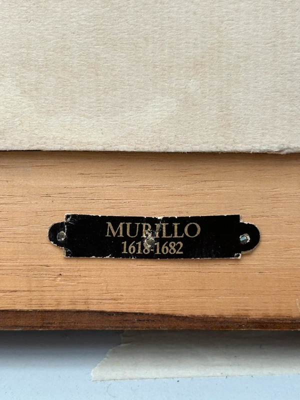 Voir photo 12 de Tableau reproduction Murillo baroque scène d’enfants cadre bois vintage Tableau reproduction Murillo baroque scène d’enfants cadre bois vintage Bon état reconditionné photo 12