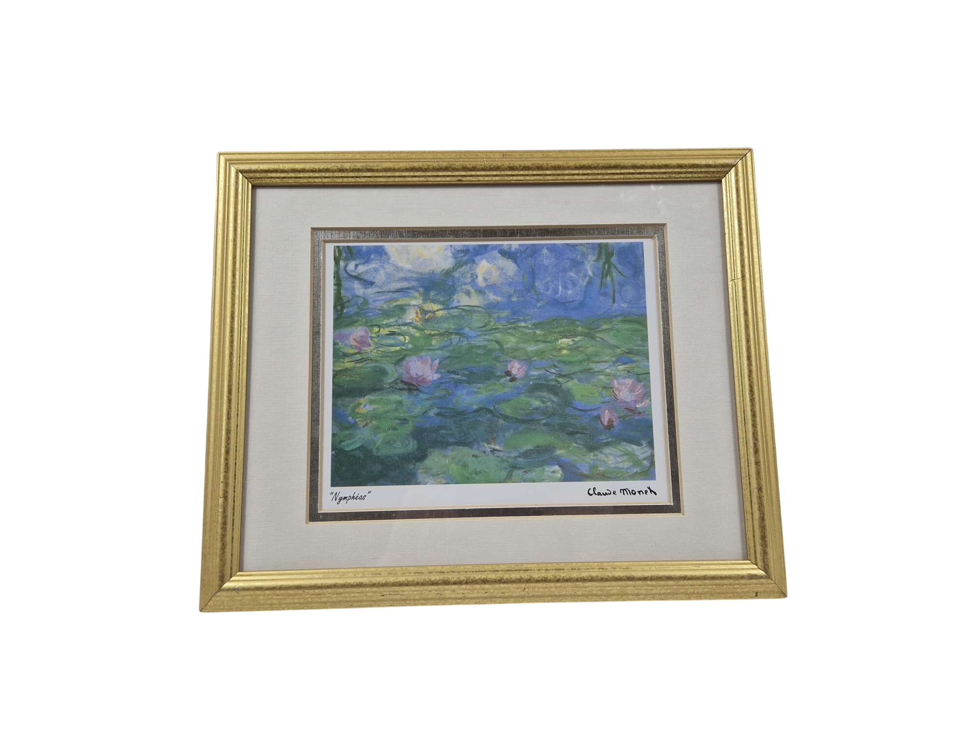Acheter Tableaux- Reproduction d'un tableau de Claude Monnet Bon état - 23,00 € Tableaux- Reproduction d'un tableau de Claude Monnet Bon état reconditionné disponible sur Label Emmaüs
