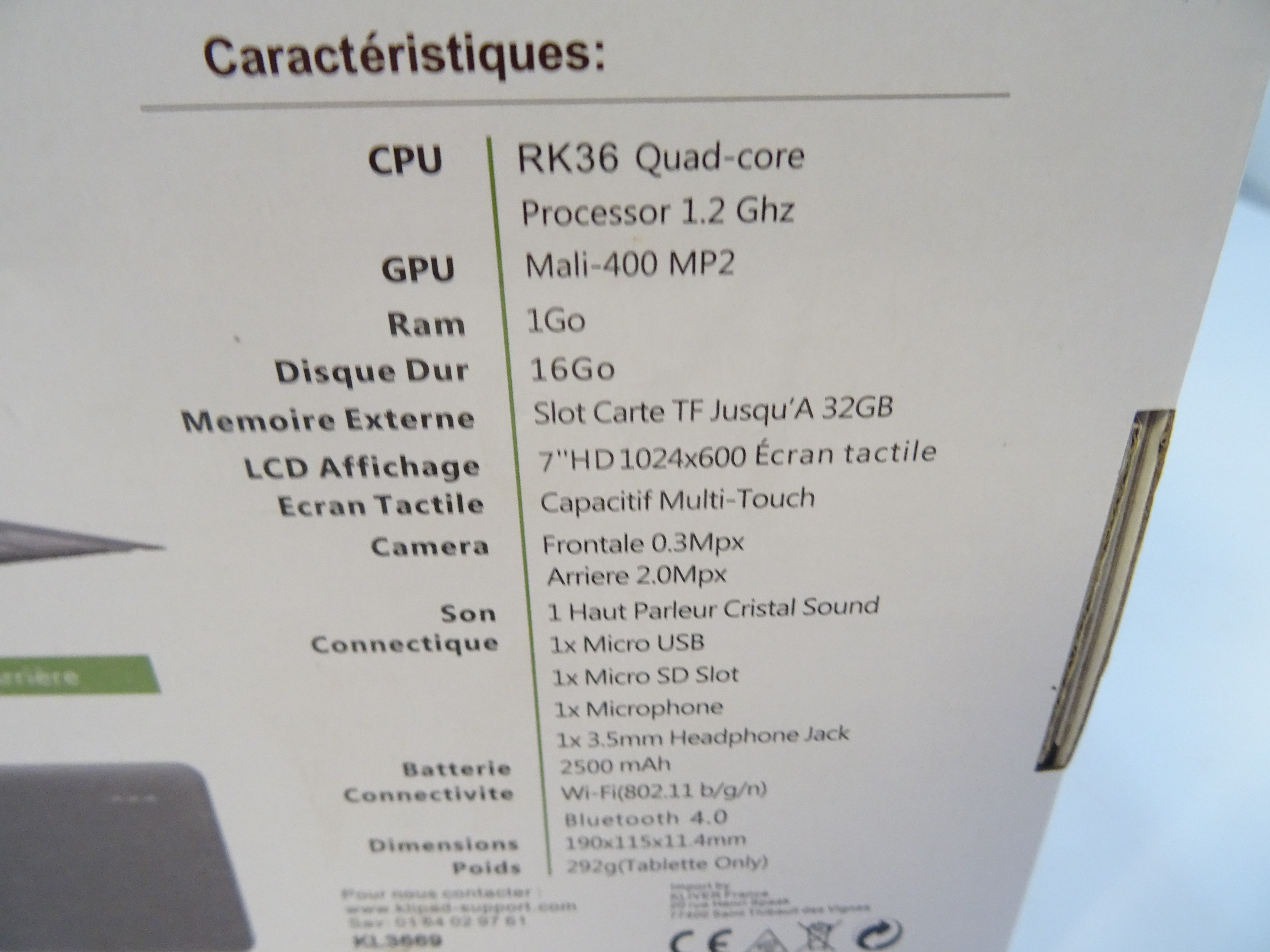 Voir photo 6 de Tablette Klipad 2-in-1 Tablette Klipad 2-in-1 Bon état reconditionné photo 6