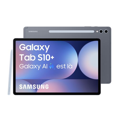 Tablette tactile Samsung Galaxy Tab S10+ 12,4" 5G 256 Go Gris État correct Samsung reconditionné disponible sur Fnac