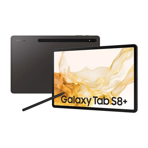 Tablette tactile Samsung Galaxy Tab S8+ 12.4" Wifi 256 Go Anthracite État correct Samsung reconditionné disponible sur Fnac