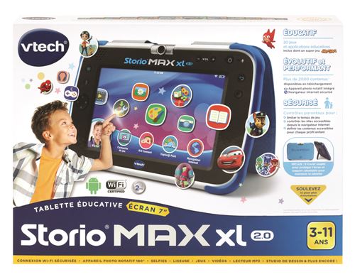 Tablette Vtech Storio Max XL 2.0 Bleu État correct VTech reconditionné disponible sur Fnac