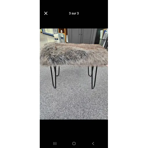 Tabouret En Fourrure Bon état reconditionné disponible sur Rakuten