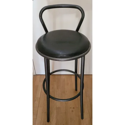 Tabouret Haut Style Industriel De Bar En Acier Galvanisé Avec Dossier Bon état reconditionné disponible sur Rakuten
