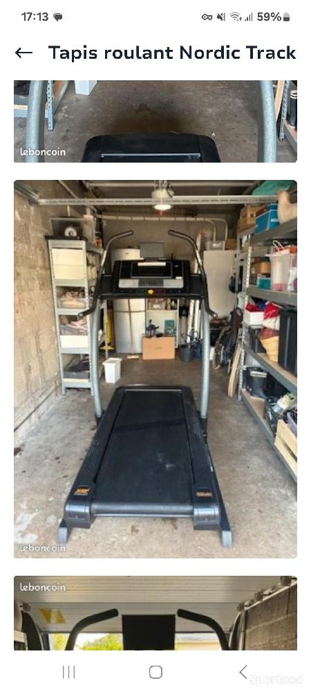 Tapis de courses Très bon état reconditionné disponible sur Sporteed