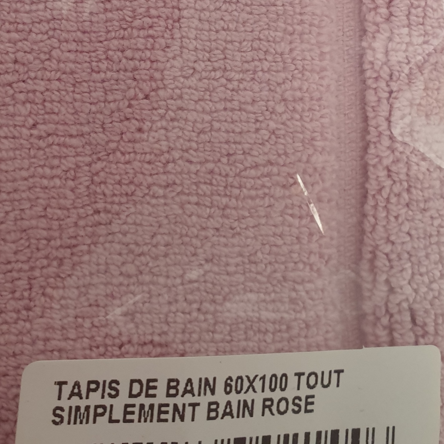 Voir photo 3 de Tapis de de bain 60 x 100 tout simplement bain rose- blanc cerise Tapis de de bain 60 x 100 tout simplement bain rose- blanc cerise Parfait état reconditionné photo 3