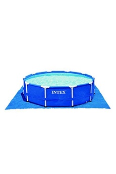 Tapis de sol carré pour piscine 472 x 472 cm Bleu Bon état Intex reconditionné disponible sur Darty