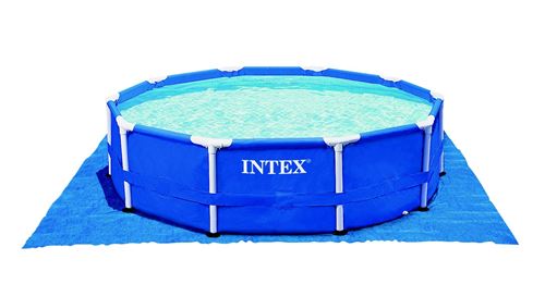 Tapis de sol carré pour piscine Intex 472 x 472 cm Bleu État correct Intex reconditionné disponible sur Fnac