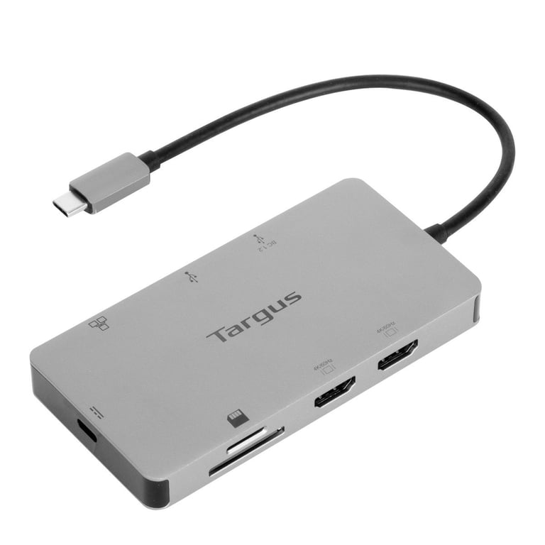 Targus DOCK423EU station d'accueil Avec fil USB 3.2 Gen 1 (3.1 Gen 1) Type-C Argent - Excellent état Parfait état Targus reconditionné disponible sur Pixmania