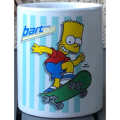 Tasse Bart Sk8, Skate Board, Matt Groening, Dessin Animé, Mug, Figurine Bon état reconditionné disponible sur Rakuten