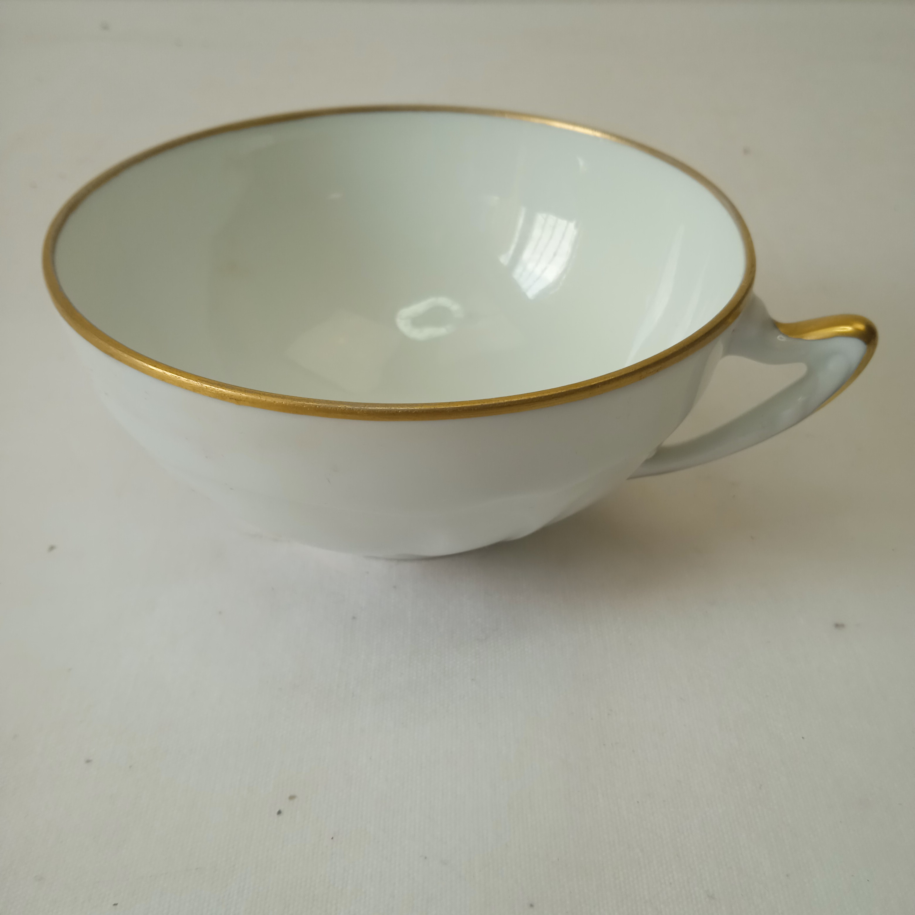 Voir photo 4 de Tasse et sous tasse à Déjeuner en Porcelaine de Limoges J. DUCHAMP Tasse et sous tasse à Déjeuner en Porcelaine de Limoges J. DUCHAMP État correct reconditionné photo 4