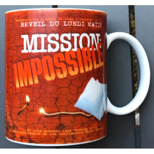 Acheter Tasse Mission Impossible Réveil Du Lundi Matin Star Mugs Café, Parodie, Humour Bon état - 10,00 € Tasse Mission Impossible Réveil Du Lundi Matin Star Mugs Café, Parodie, Humour Bon état reconditionné disponible sur Rakuten
