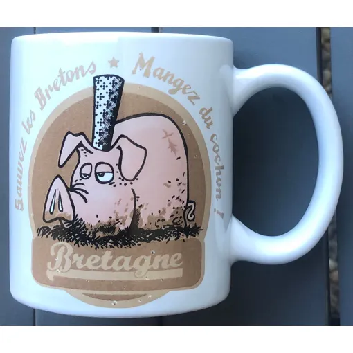 Tasse Sauvez Les Bretons Mangez Du Cochon, Bretagne, Mug Bon état reconditionné disponible sur Rakuten