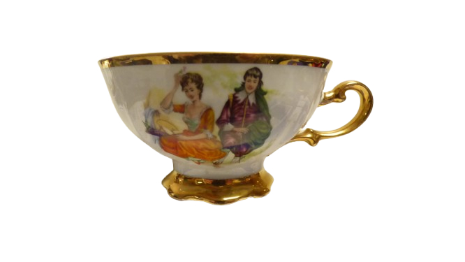 Voir photo 2 de Tasse soucoupe et assiette à dessert Vintage Tasse soucoupe et assiette à dessert Vintage Bon état reconditionné photo 2