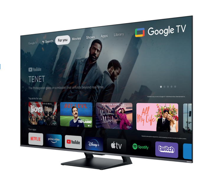 TCL 55C731 TV 139,7 cm (55 ) 4K Ultra HD Smart TV Wifi Noir - Bon état Bon état TCL reconditionné disponible sur Pixmania | Dero