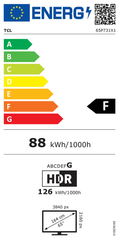 TCL 65P731 TV 165,1 cm (65 ) 4K Ultra HD Smart TV Wifi Métallique - Très bon état Très bon état TCL reconditionné photo 2 | Dero