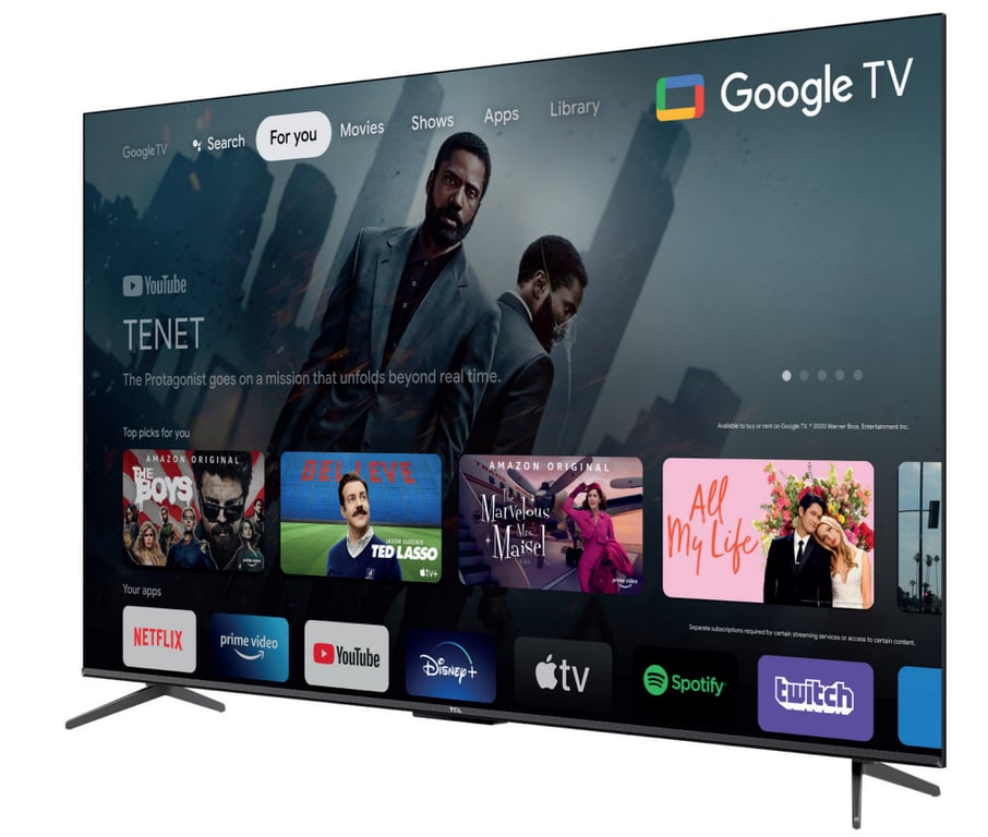 TCL 65P731 TV 165,1 cm (65 ) 4K Ultra HD Smart TV Wifi Métallique - Très bon état Très bon état TCL reconditionné disponible sur Pixmania | Dero