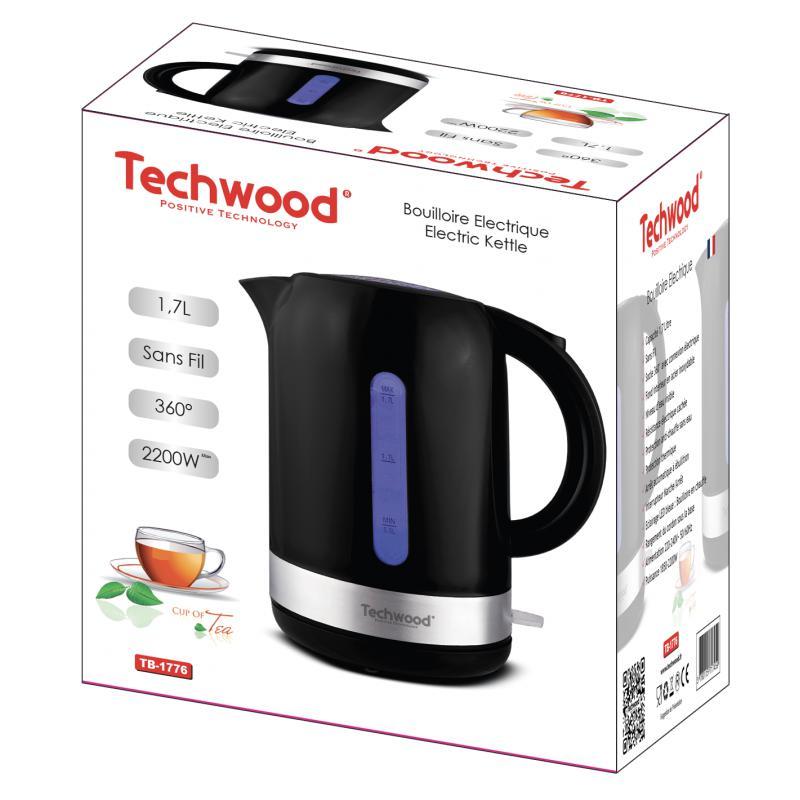 Voir photo 3 de Techwood TB-1776 Noir 1,7000L - Bouilloire électrique | Dero Techwood TB-1776 Noir 1,7000L - Bouilloire électrique Reconditionné Techwood reconditionné photo 3 | Dero