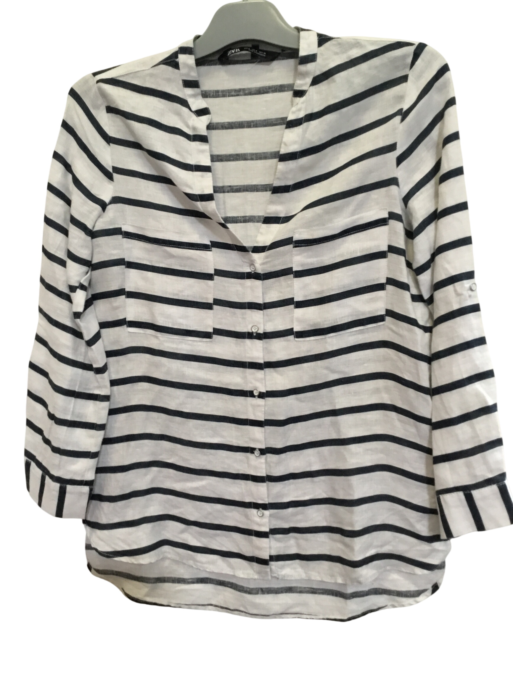 Acheter Tee shirt raté Blue et blanc « ZARA » taille S Très bon état - 15,00 € Tee shirt raté Blue et blanc « ZARA » taille S Très bon état reconditionné disponible sur Label Emmaüs