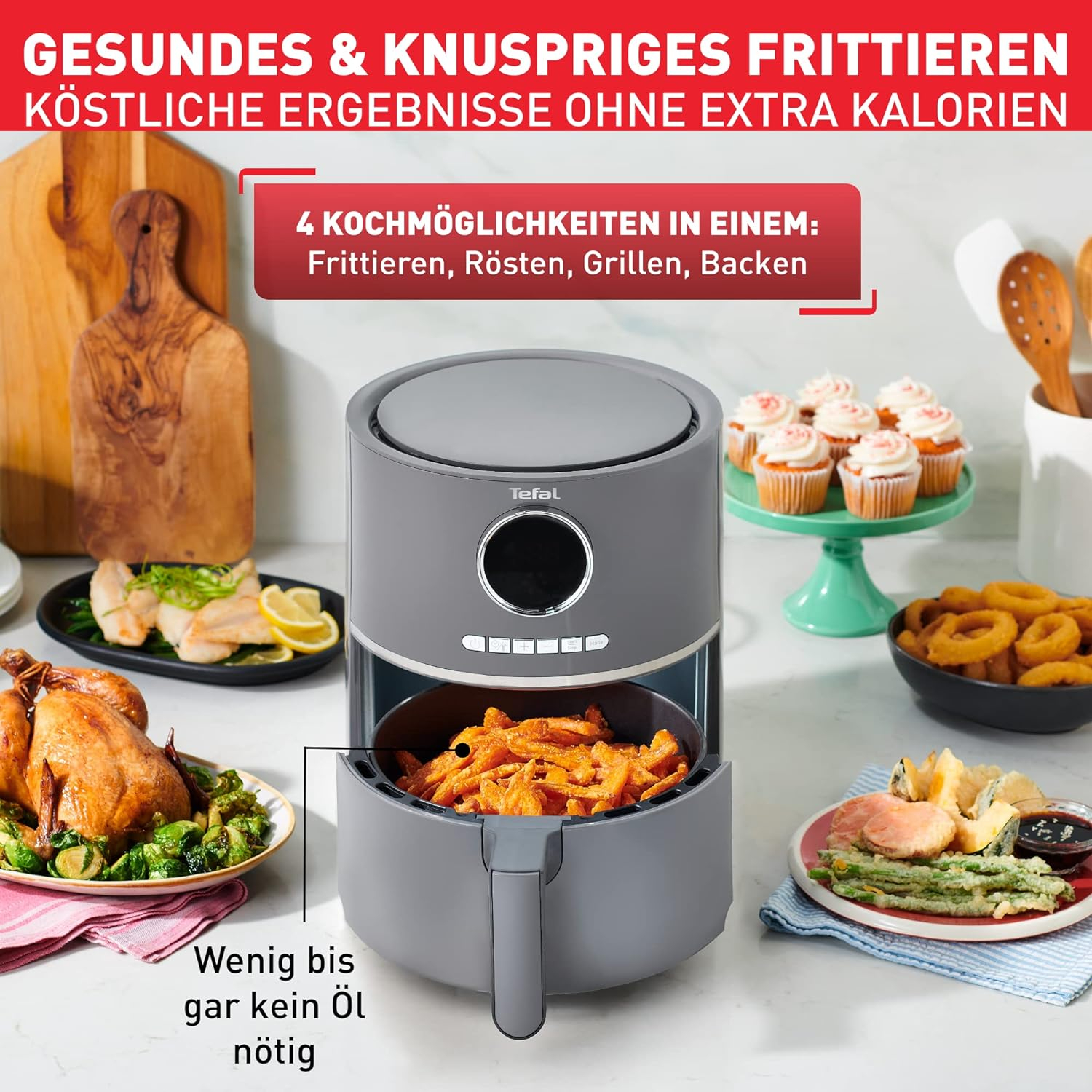 Voir photo 3 de Tefal Airfry Ultra Digital Friteuse à air chaud EY111B15R Tefal Airfry Ultra Digital Friteuse à air chaud EY111B15R Très bon état reconditionné photo 3