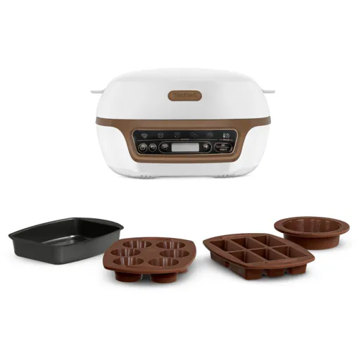 TEFAL Cake Factory+ Appareil à gâteaux, 5 programmes, Moules PROflex KD802112 Bon état reconditionné disponible sur Rakuten