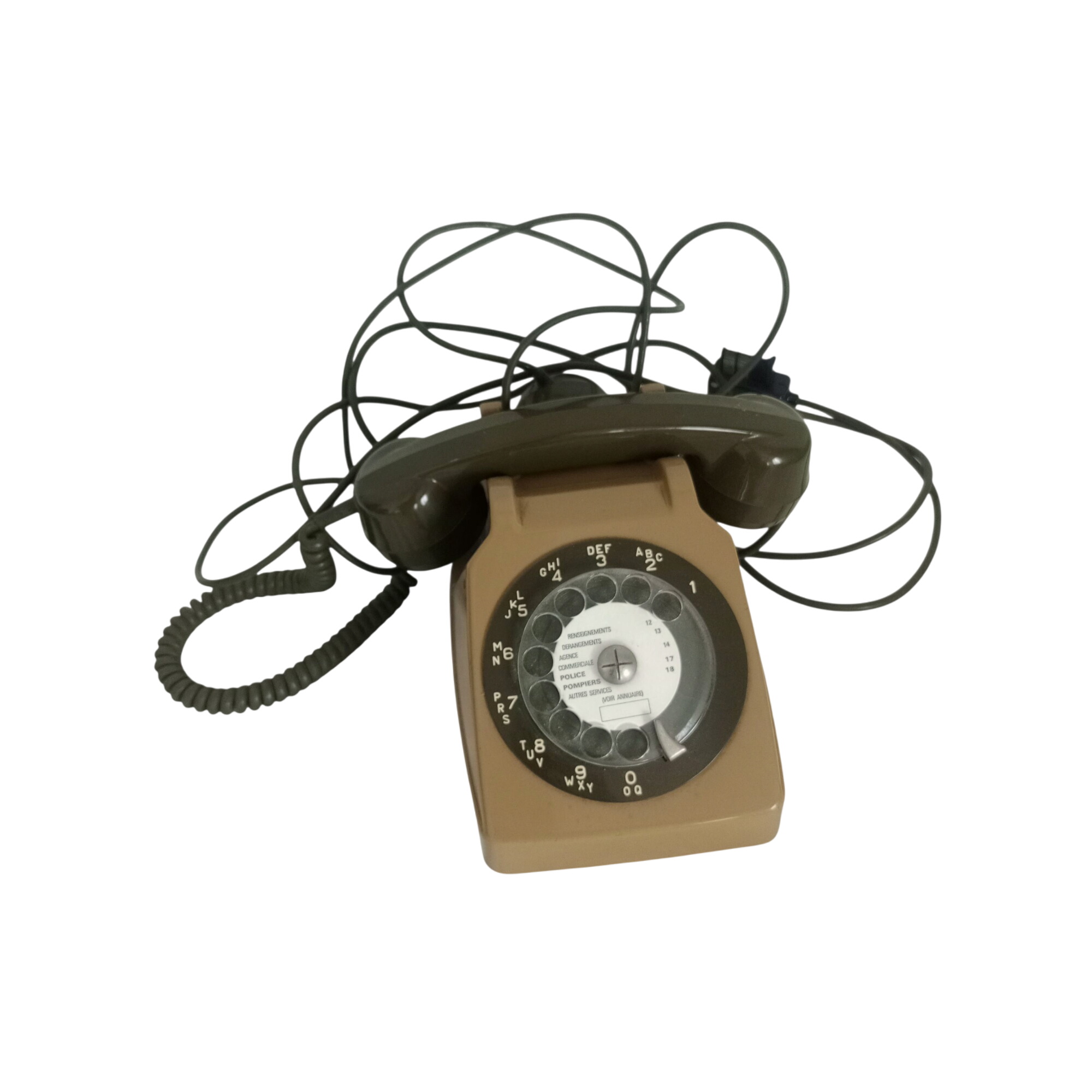 Téléphone à cadran rotatif avec écouteur État correct - alternatives disponibles sur Dero Téléphone à cadran rotatif avec écouteur État correct reconditionné (offre indisponible)