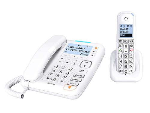 Téléphone fixe avec fil Alcatel XL785 Combo Blanc État correct - 51,99 € Téléphone fixe avec fil Alcatel XL785 Combo Blanc État correct Alcatel reconditionné disponible sur Fnac