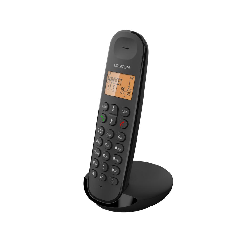 Téléphone fixe DECT Sans fil Iloa 150 Solo Mains libres Noir Logicom Reconditionné Logicom reconditionné disponible sur Backmarket