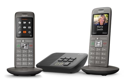 Téléphone fixe sans fil Gigaset CL660A Duo Anthracite État correct Gigaset reconditionné disponible sur Fnac