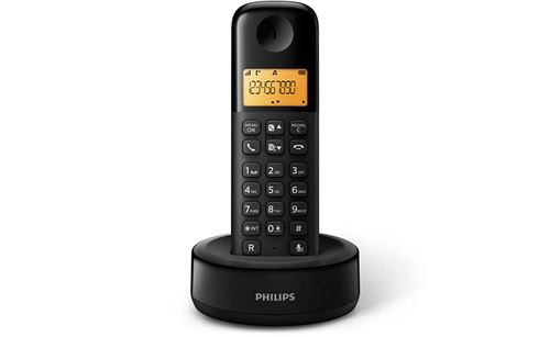 Téléphone fixe sans fil Philips D1601B Noir État correct Philips reconditionné disponible sur Fnac