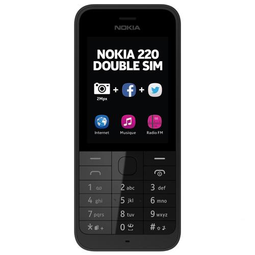 Téléphone mobile Nokia 220, Double SIM, Noir État correct - 93,30 € Téléphone mobile Nokia 220, Double SIM, Noir État correct Nokia reconditionné disponible sur Fnac