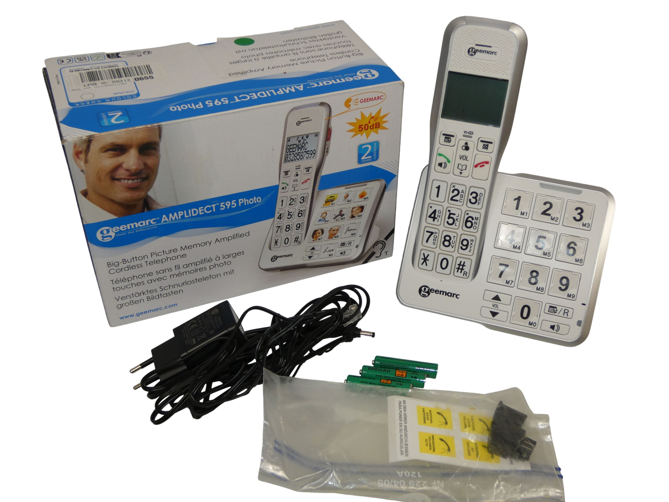 Acheter Téléphone sans fil amplifié Amplidect 595 Photo Parfait état - 20,00 € Téléphone sans fil amplifié Amplidect 595 Photo Parfait état reconditionné disponible sur Label Emmaüs