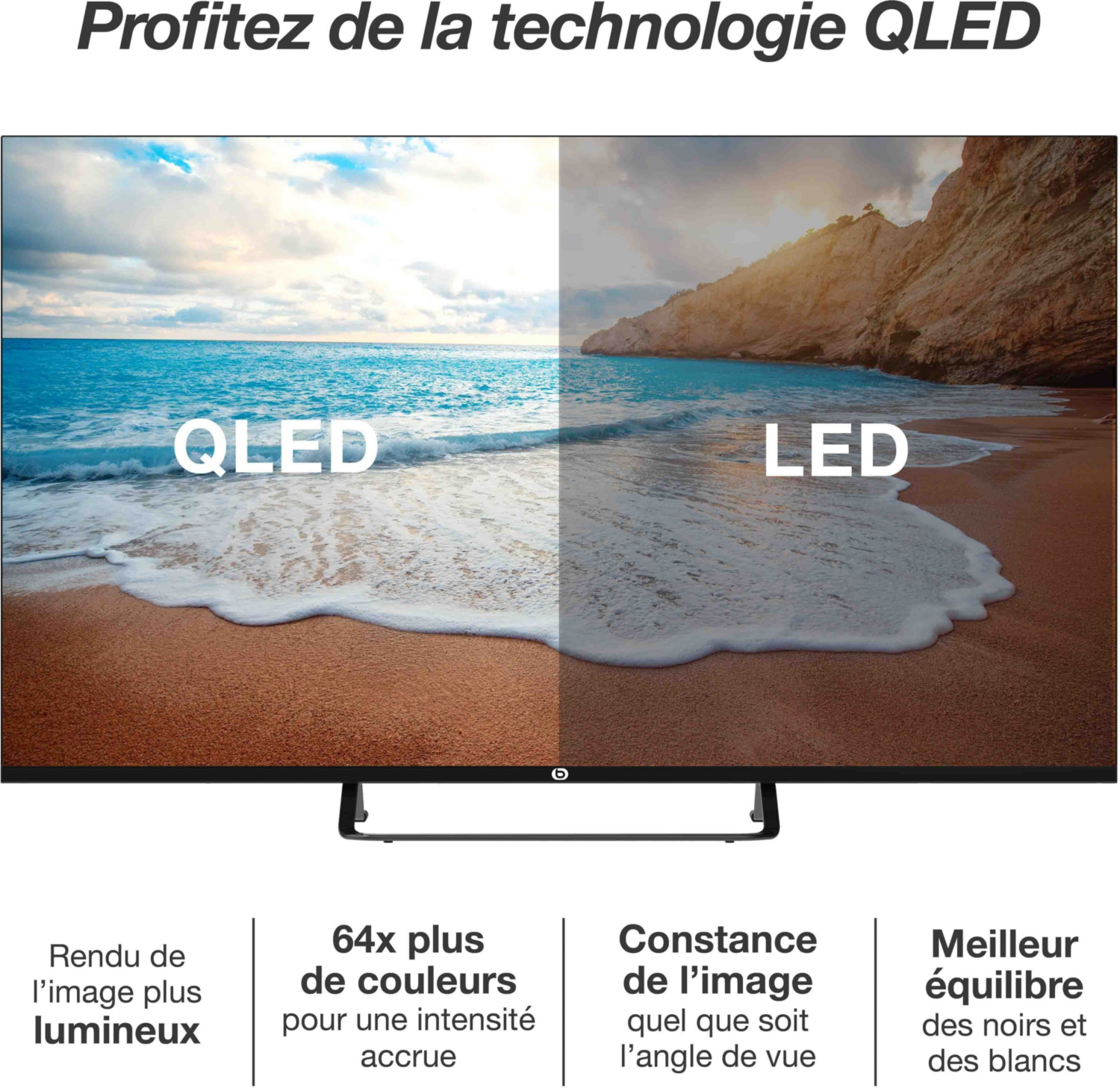 Téléviseur QLED ESSENTIEL B 43QLED306 Parfait état Essentiel B reconditionné disponible sur Underdog