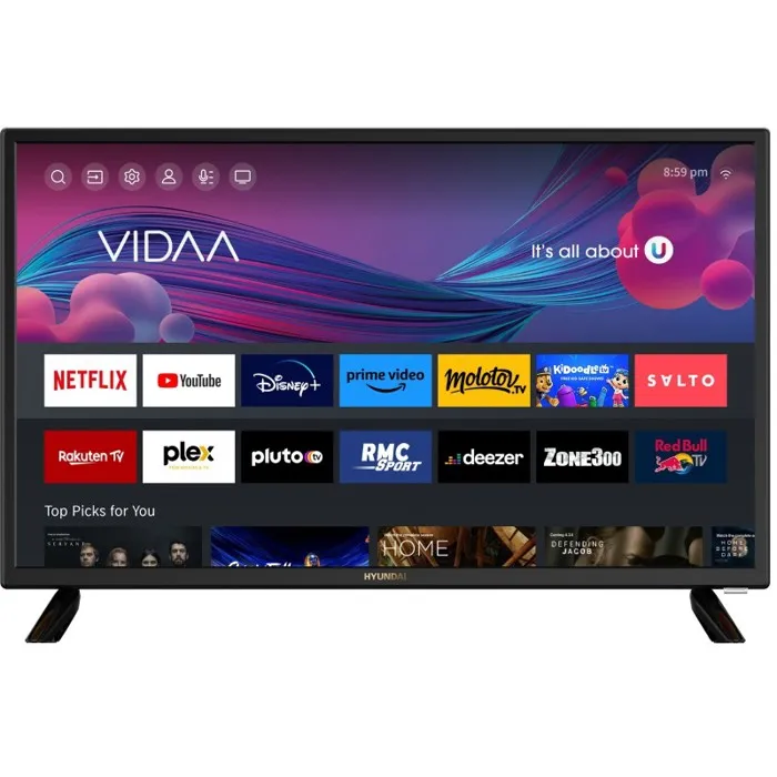 Télévision Smart HD LED 24 pouces - Hyundai - Écran 24 pouces - Résolution HD - Technologie LED - Smart TV Reconditionné Hyundai reconditionné disponible sur Cdiscount Seconde Vie