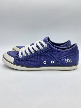 Tennis TBS bleues de seconde main - 15,00 € Tennis TBS bleues de seconde main reconditionné disponible sur Claquettes Market