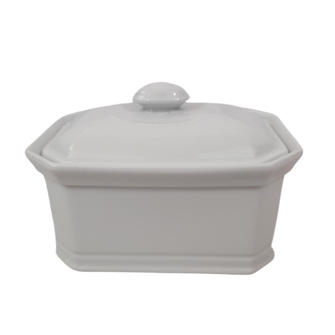 Voir photo 2 de Terrine en Porcelaine Blanche avec Couvercle - APILCO France Terrine en Porcelaine Blanche avec Couvercle - APILCO France Très bon état reconditionné photo 2