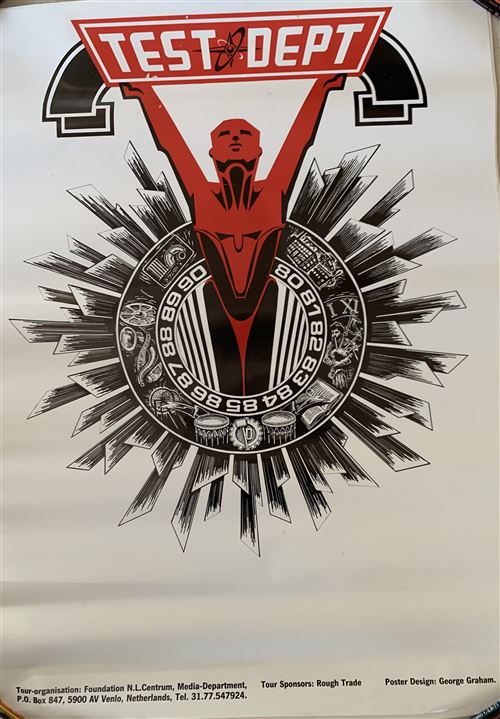 TEST DEPT - Tour 1990 - 64x89cm - Affiche État correct N/A reconditionné disponible sur Fnac