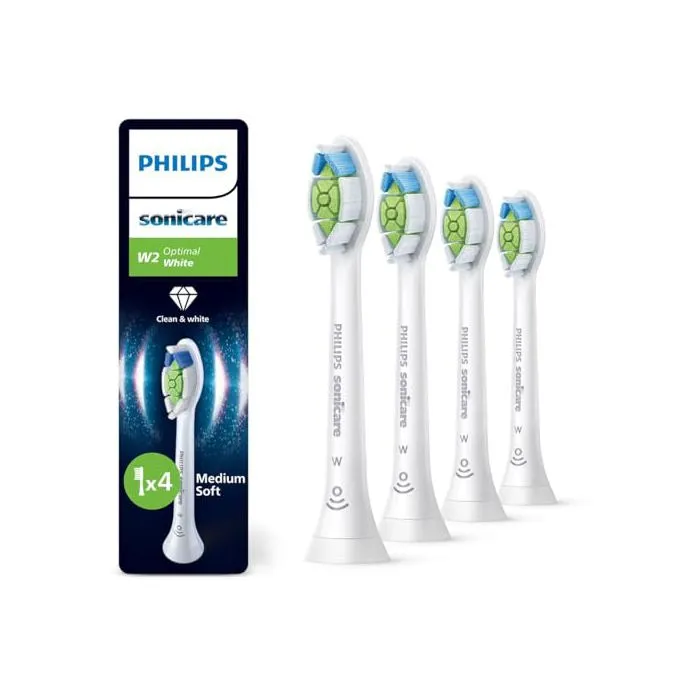 Têtes de rechange brosse à dents - PHILIPS - Sonicare W2 Optimal White - Lot de 4 - Blanc - Éclaircissant Reconditionné - 18,78 € Têtes de rechange brosse à dents - PHILIPS - Sonicare W2 Optimal White - Lot de 4 - Blanc - Éclaircissant Reconditionné Philips reconditionné disponible sur Cdiscount Seconde Vie