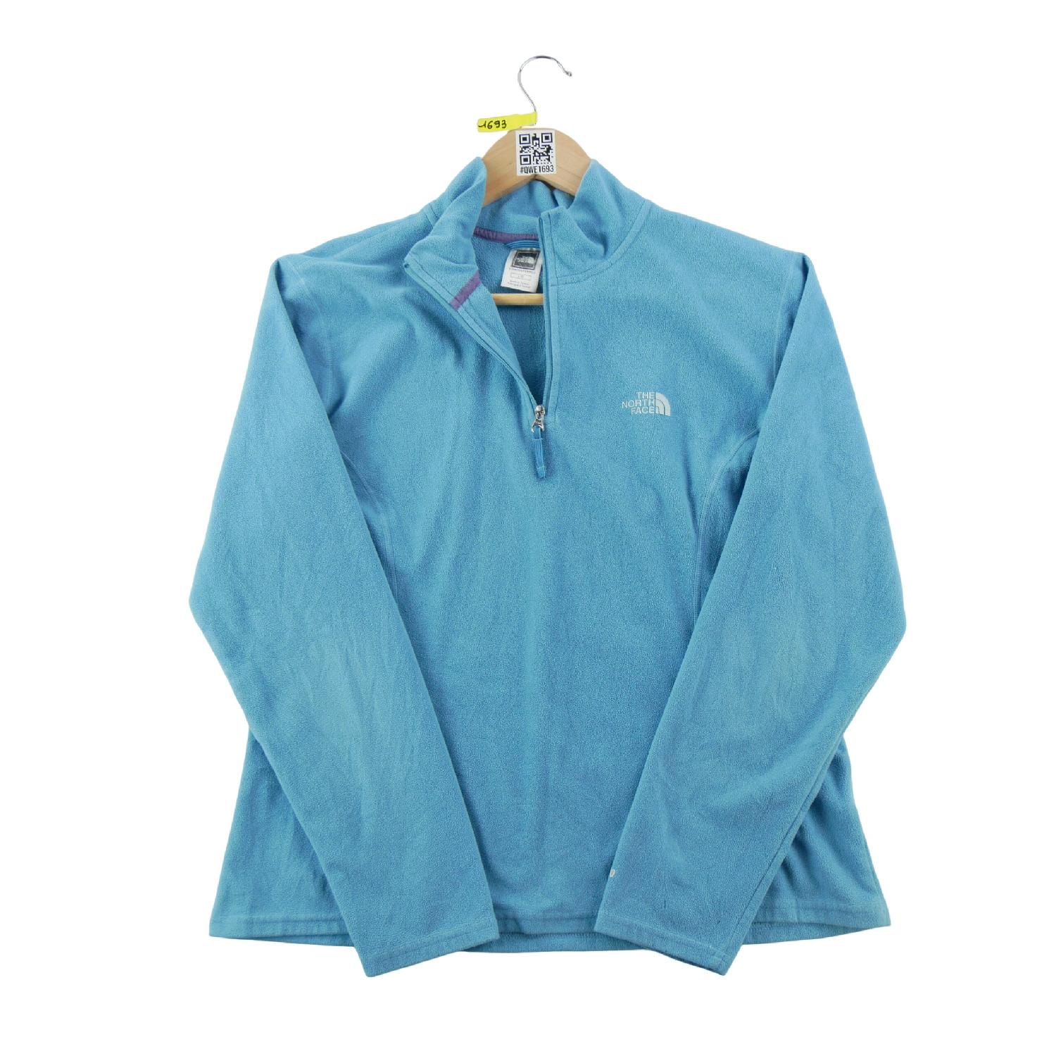 The North Face Pull polaire TKA 100 1/4 Zip Micropolaire légère Femme Taille L Bleu Très bon état The North Face reconditionné disponible sur Sporteed