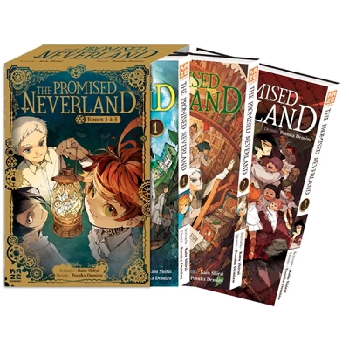 The promised Neverland : coffret, tomes 1 à 3 État correct - 10,73 € The promised Neverland : coffret, tomes 1 à 3 État correct N/A (Il ne s'agit pas d'une marque reconditionné disponible sur Rue du Commerce Seconde Vie