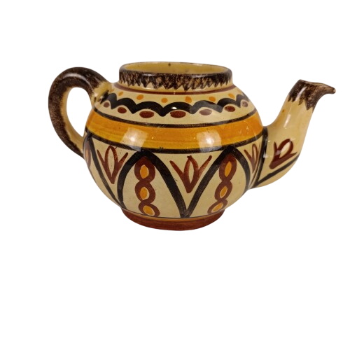 Théière avec motifs colorées décoré à la main QUIMPER F.424 D.261 CH État correct - 10,50 € Théière avec motifs colorées décoré à la main QUIMPER F.424 D.261 CH État correct reconditionné disponible sur Label Emmaüs