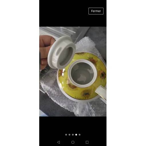 Théière Reproduction Des Tournesols De Van Gogh Bon état reconditionné disponible sur Rakuten