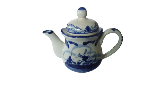 Voir photo 3 de Théière vintage en faïence Delft Théière vintage en faïence Delft Bon état reconditionné photo 3