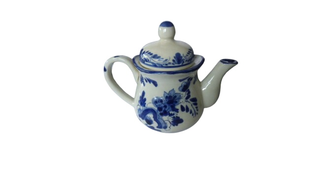 Théière vintage en faïence Delft Bon état - 10,00 € Théière vintage en faïence Delft Bon état reconditionné disponible sur Label Emmaüs