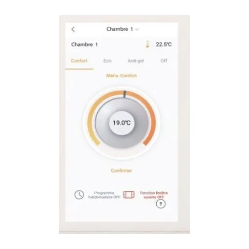 Thermostat connecté WIFI RADIANET pour radiateur avec fil pilote Bon état reconditionné disponible sur Rakuten